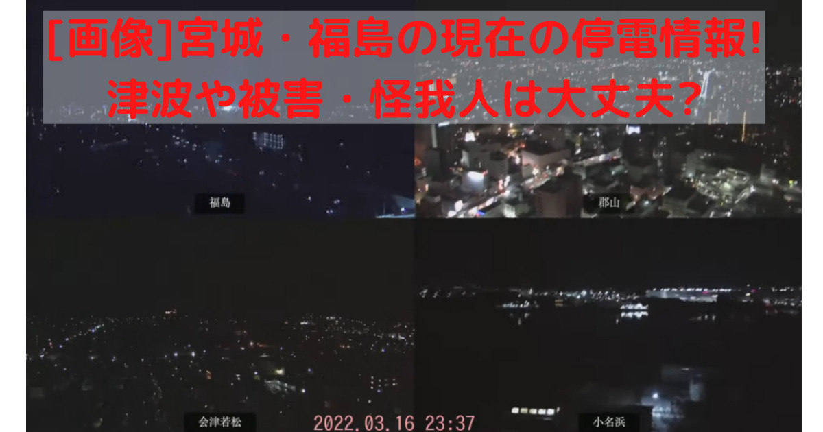 宮城・福島・停電津波被害